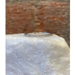 Andi Alyse White Diamond and 18k White Gold Eternity Band, size 6.5