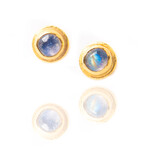 ARA Collection Moonstone and 24k Gold Post Earrings