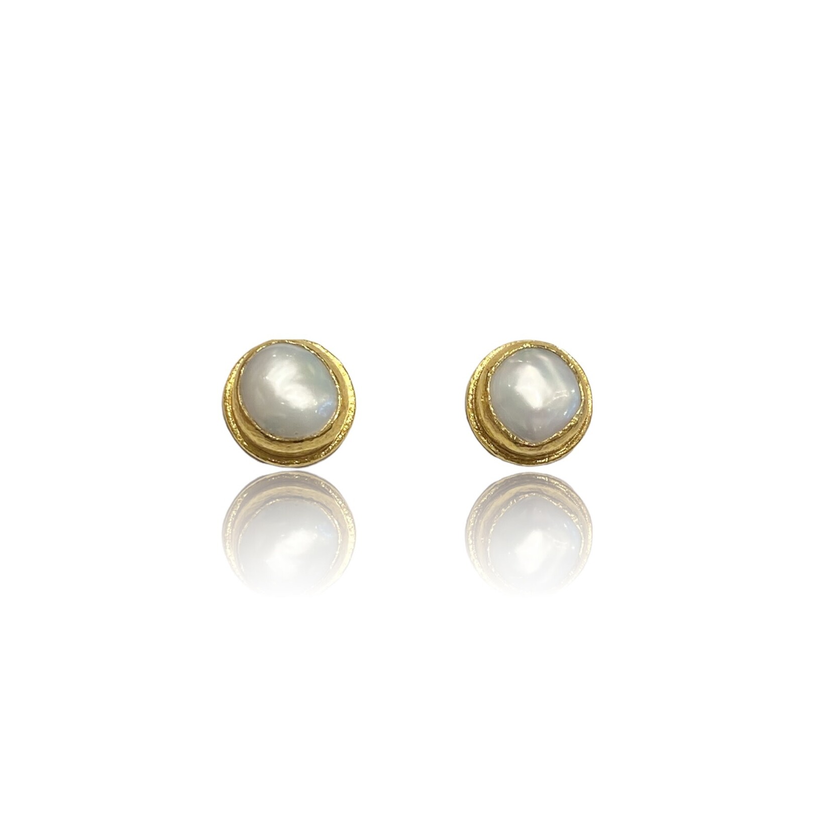 ARA Collection 24k Gold Pearl Post Earrings