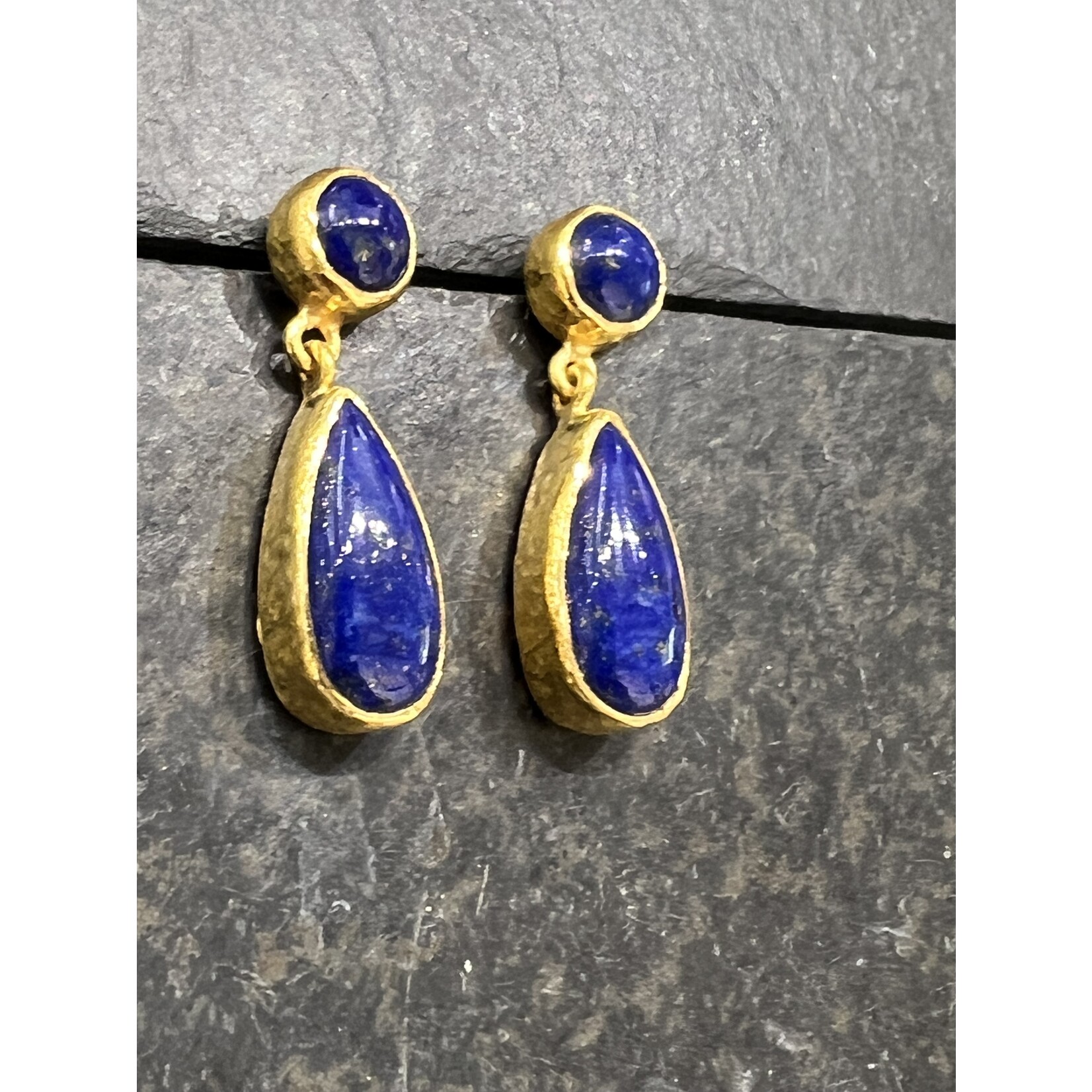 ARA Collection 24k Gold & Lapis Drop Earrings