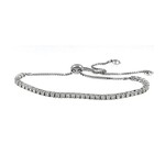 Sethi Couture White Gold and White Diamond "Eloise" Adjustable Tennis Bracelet