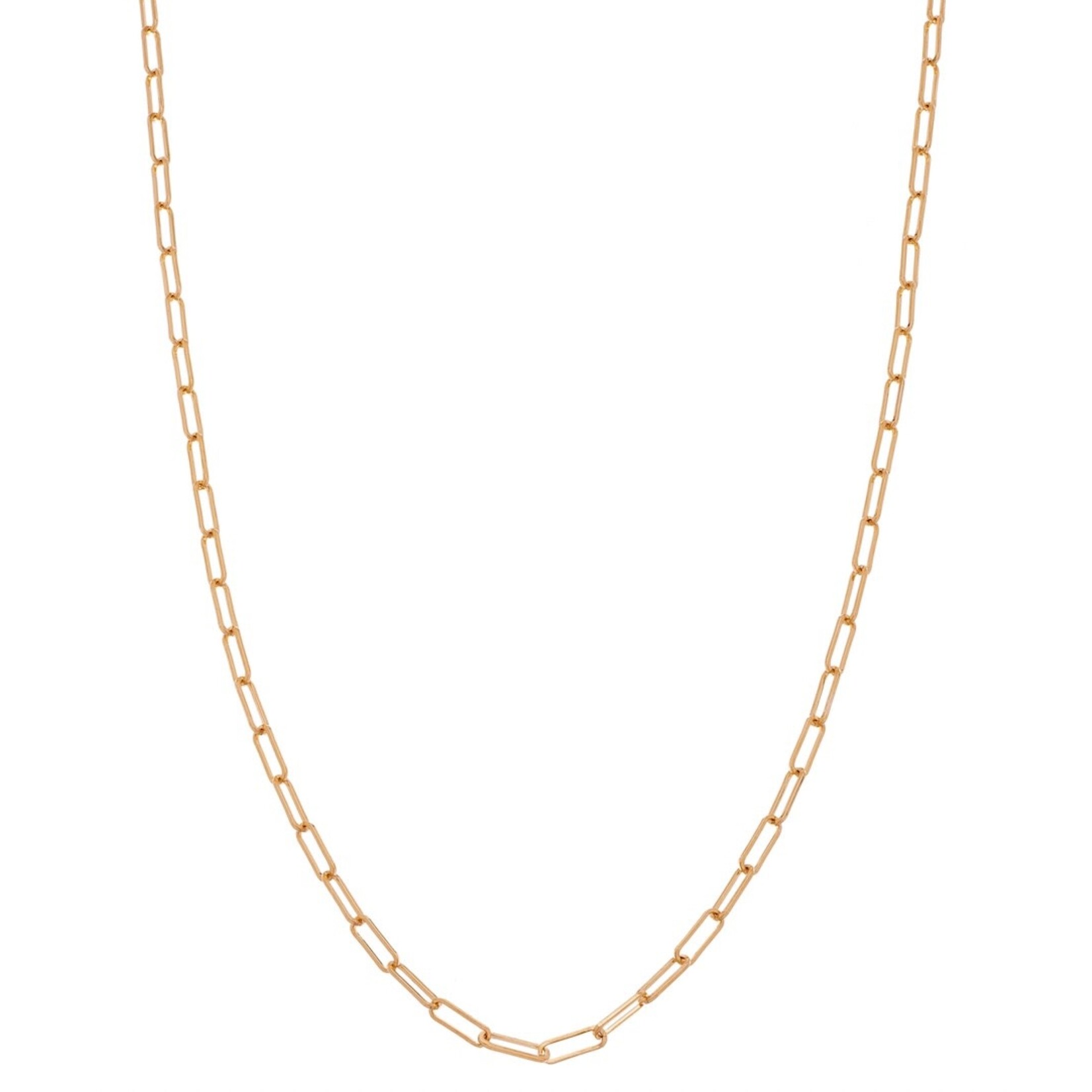 Sethi Couture 14k Rose Gold Paper Clip Chain, 18"