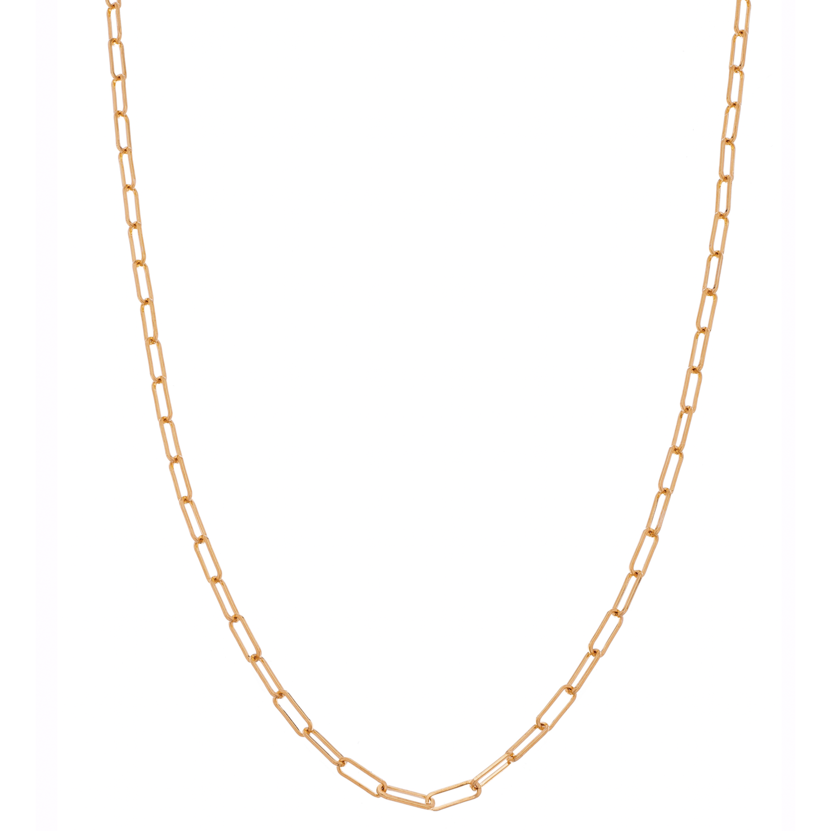 Sethi Couture 14k Rose Gold Paper Clip Chain, 18"
