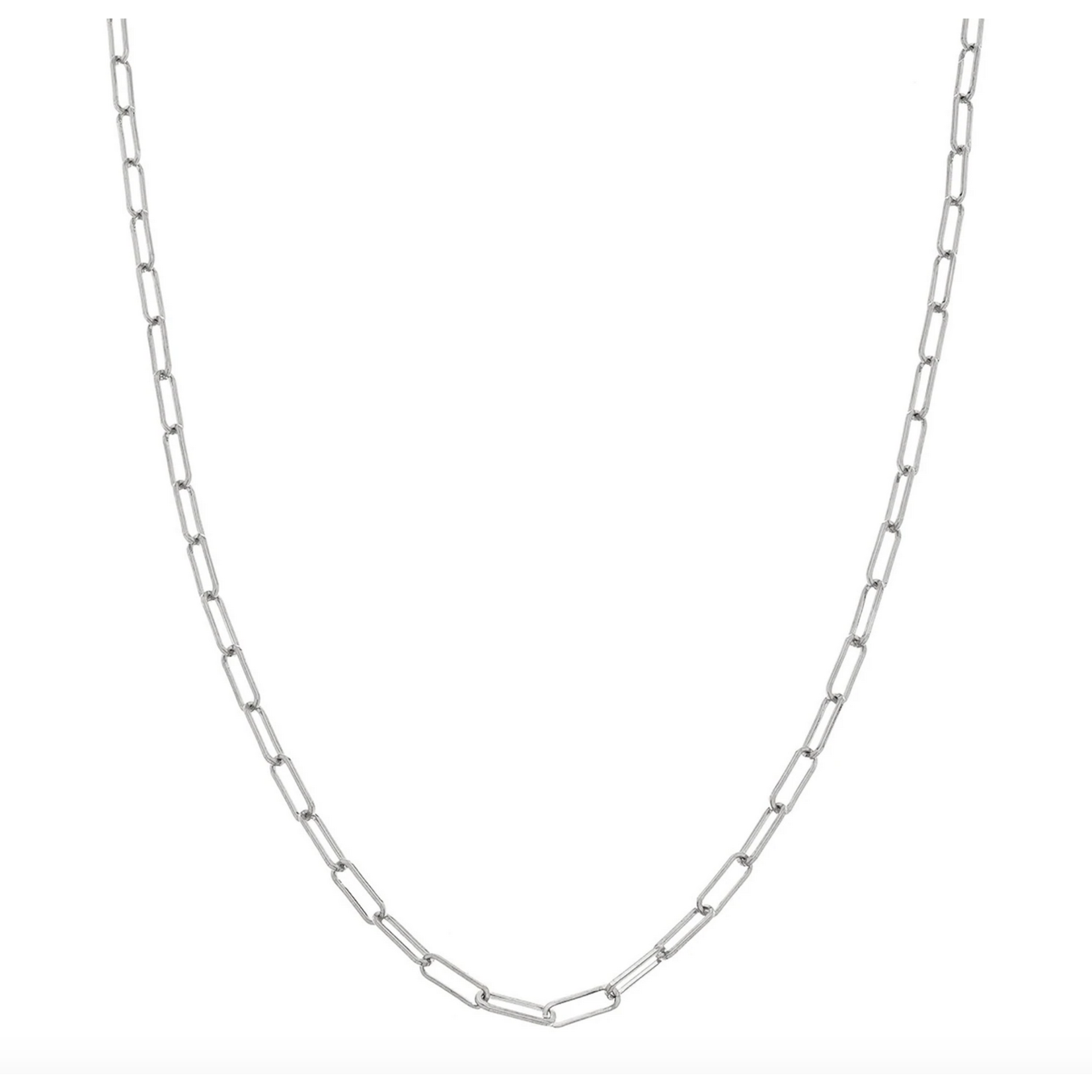 Sethi Couture White Gold Paper Clip Chain