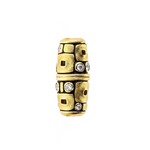 Alex Sepkus "Little Windows" Diamond and Yellow Gold Vario Clasp