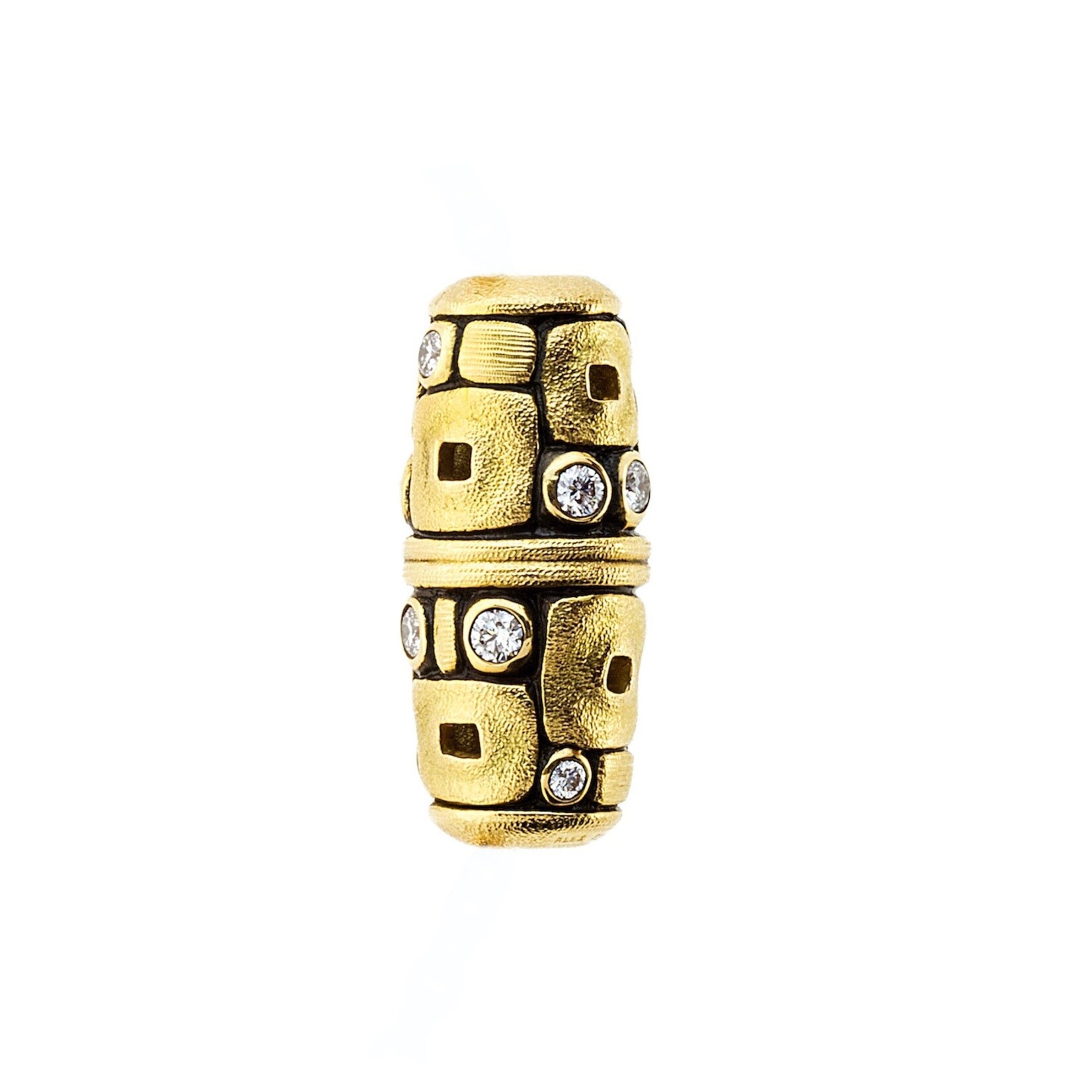 Alex Sepkus "Little Windows" Diamond and Yellow Gold Vario Clasp