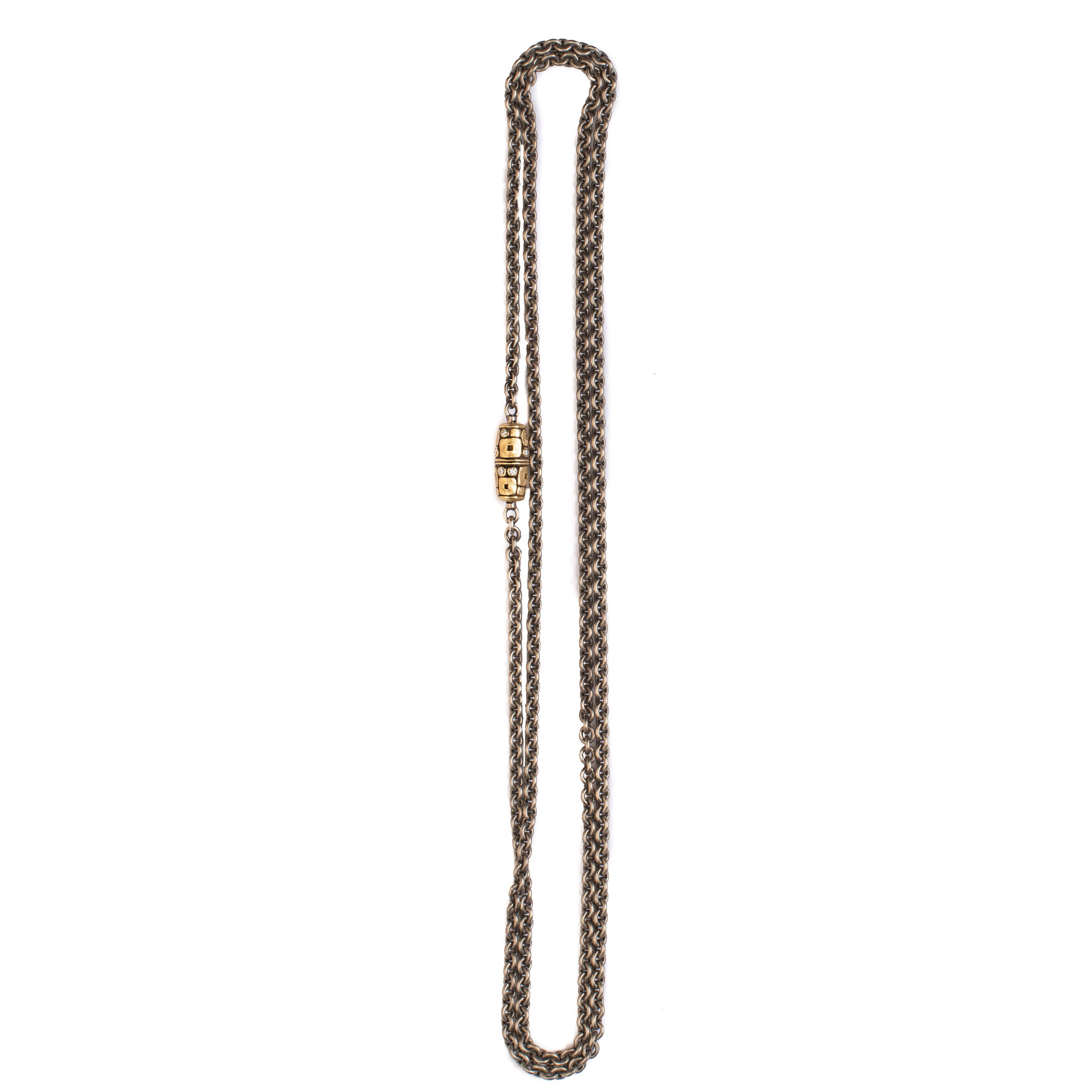 Alex Sepkus "Little Windows" Diamond and Yellow Gold Vario Clasp