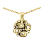 Alex Sepkus Diamond and Yellow Gold "Little Windows" Pendant Necklace