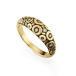 Alex Sepkus Diamond and Yellow Gold "Orchard" Dome Ring