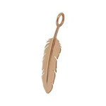 Heather Moore 14K Rose Gold Feather Charm