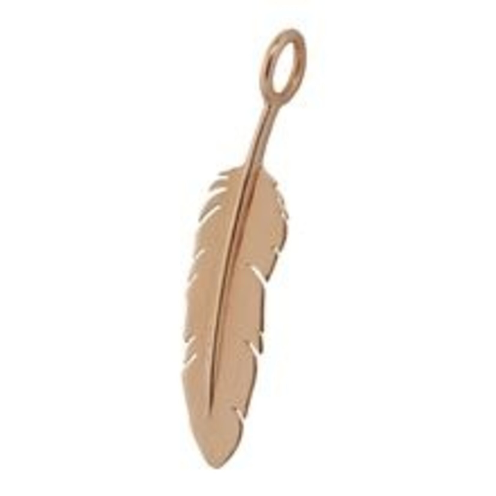 Heather Moore 14K Rose Gold Feather Charm