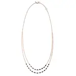 Sethi Couture Rose Gold with Black Diamonds Jillian Double Strand Necklace