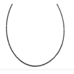 Sethi Couture Noir Black Diamond Small Bead 16" Necklace