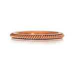 Sethi Couture Rose Gold Channel Rope Band