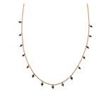 Sethi Couture Yellow Gold and Black Diamond Adeline Necklace 16"-18"