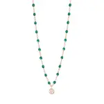 Gigi Clozeau Classic Puce Necklace - 18k, Diamond,  and Emerald Resin Pearls
