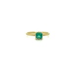 18k and Green Sapphire Ring .62ct