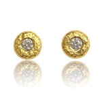 ARA Collection Diamond and 24k Gold Studs (.40ct)