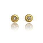 ARA Collection Diamond and 24k Gold Studs (.20ct)
