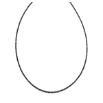 Sethi Couture Noir Black Diamond Small Bead 18" Necklace