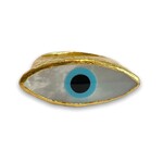 ARA Collection 24k Gold and Mother of Pearl Eye Ring (Size 7.5)