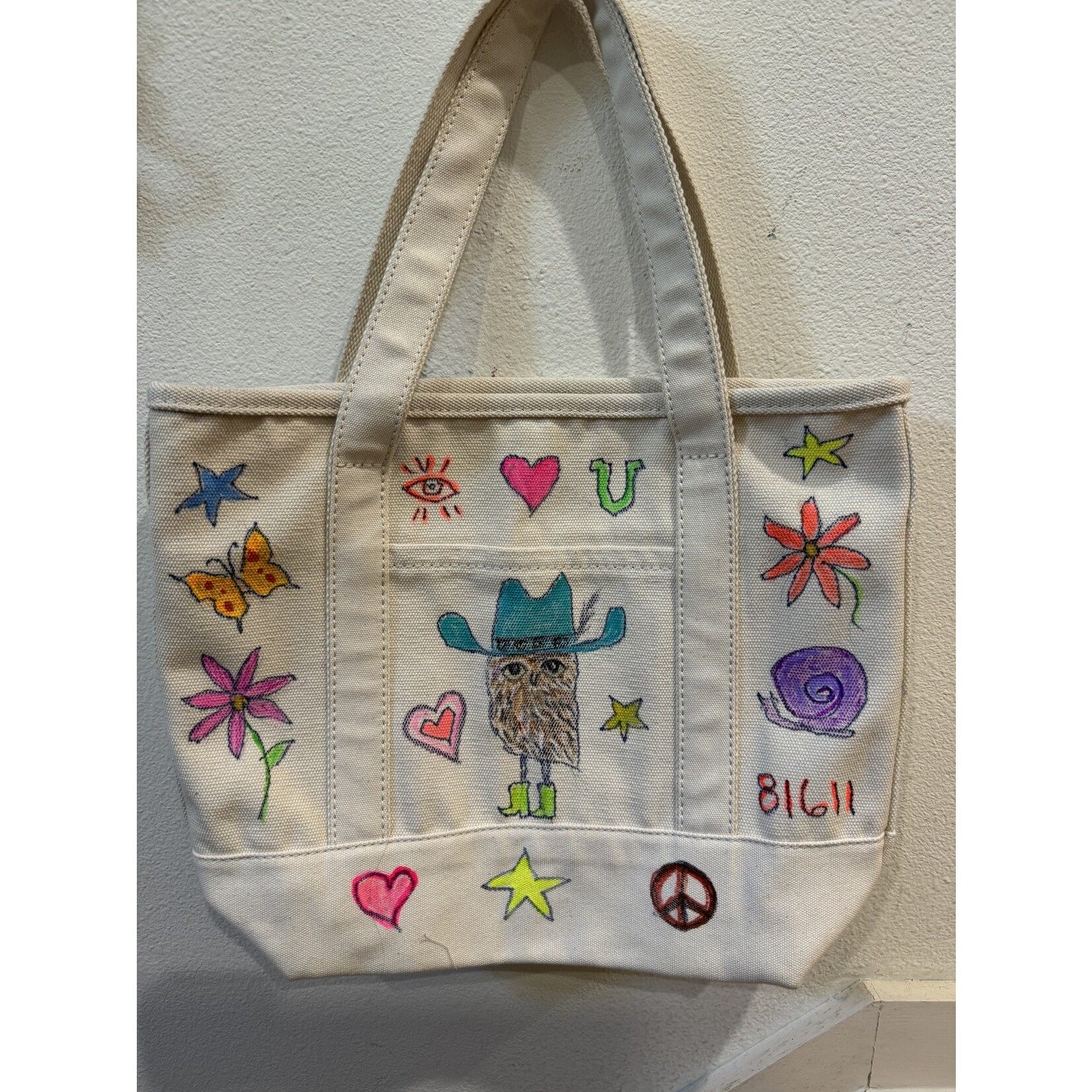 Kim Wyly Hand-Painted Canvas Tote
