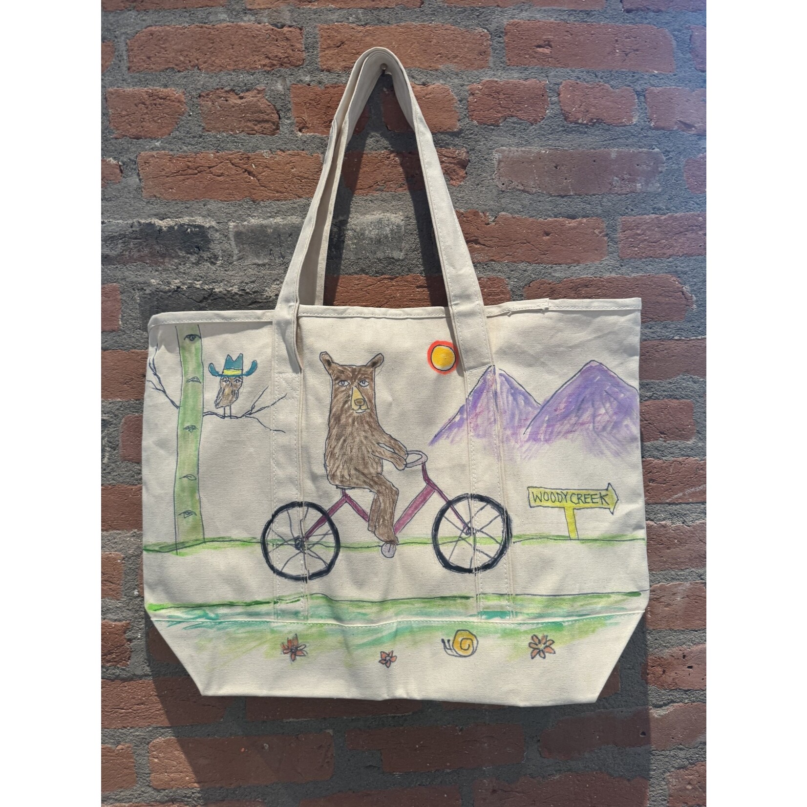 Kim Wyly Hand Painted Large Soft Tote