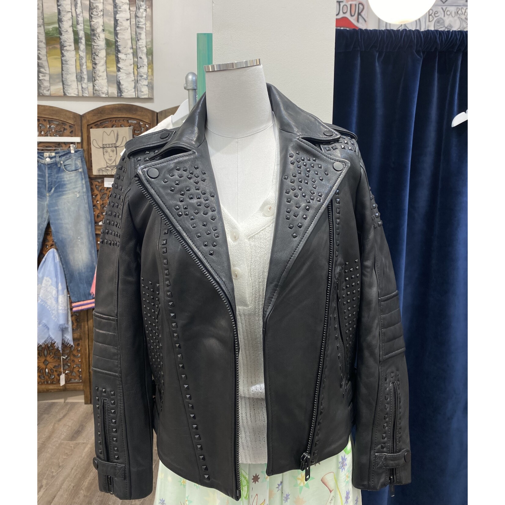 Studded Leather Jacket