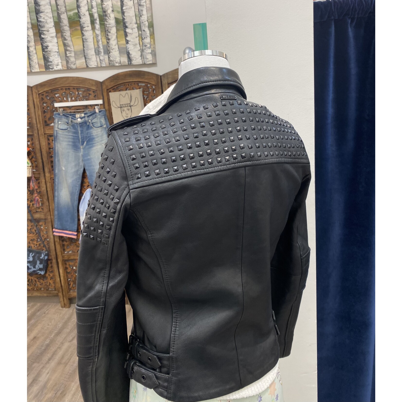 Studded Leather Jacket