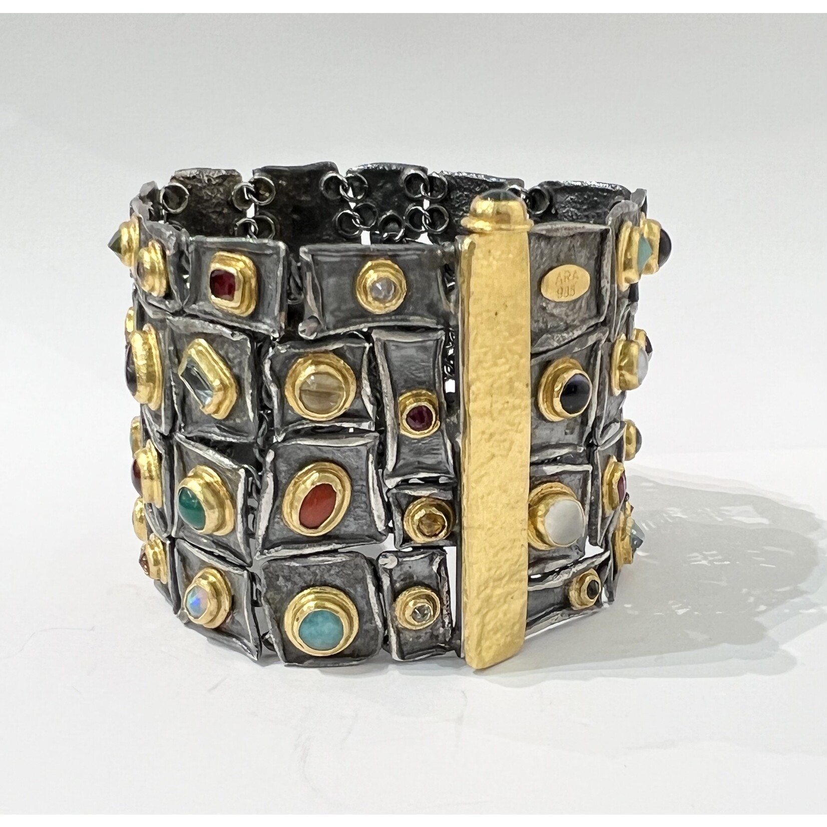 ARA Collection Multi Gemstone Mosaic Bracelet