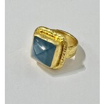 ARA Collection Aquamarine Pyramid Ring