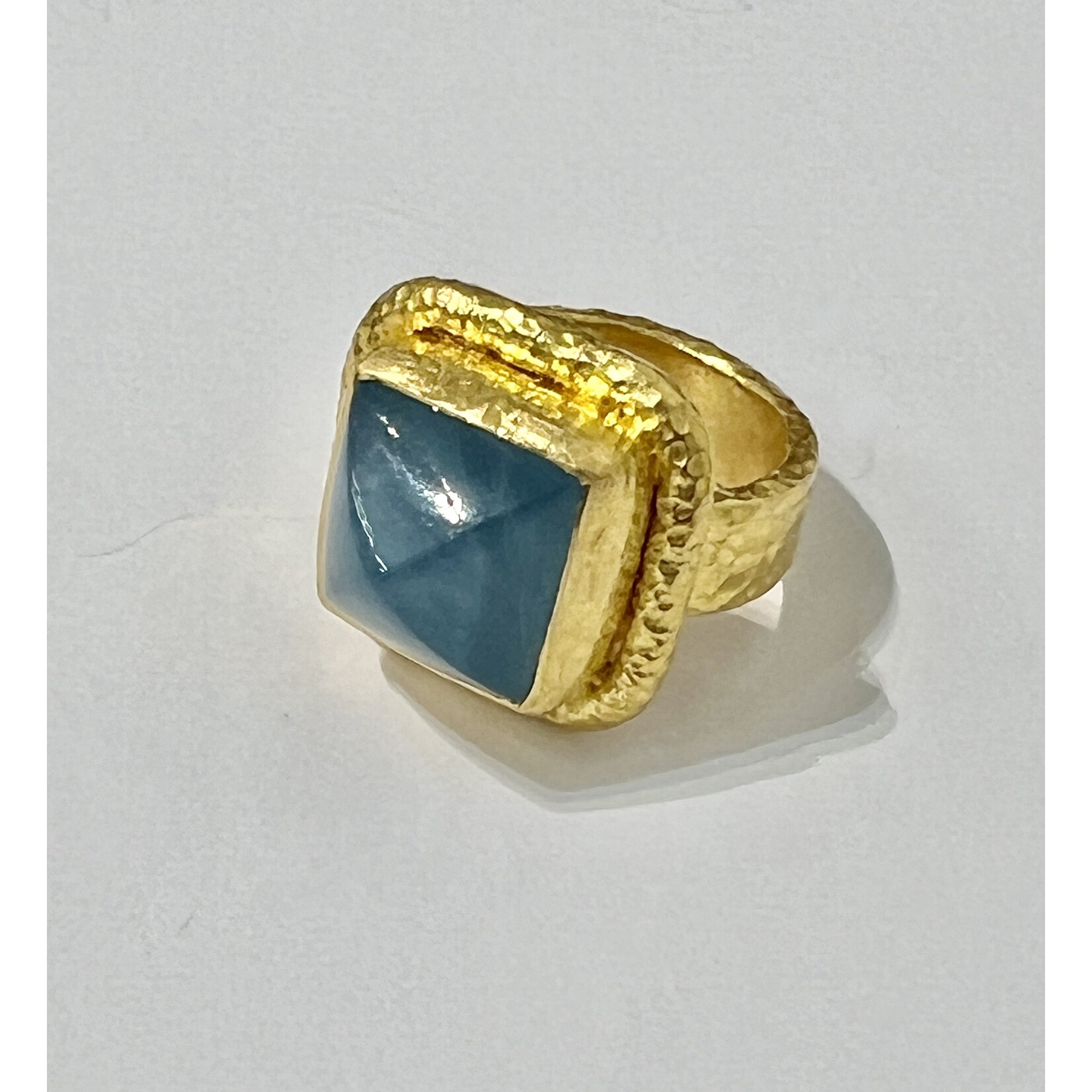 ARA Collection Aquamarine Pyramid Ring