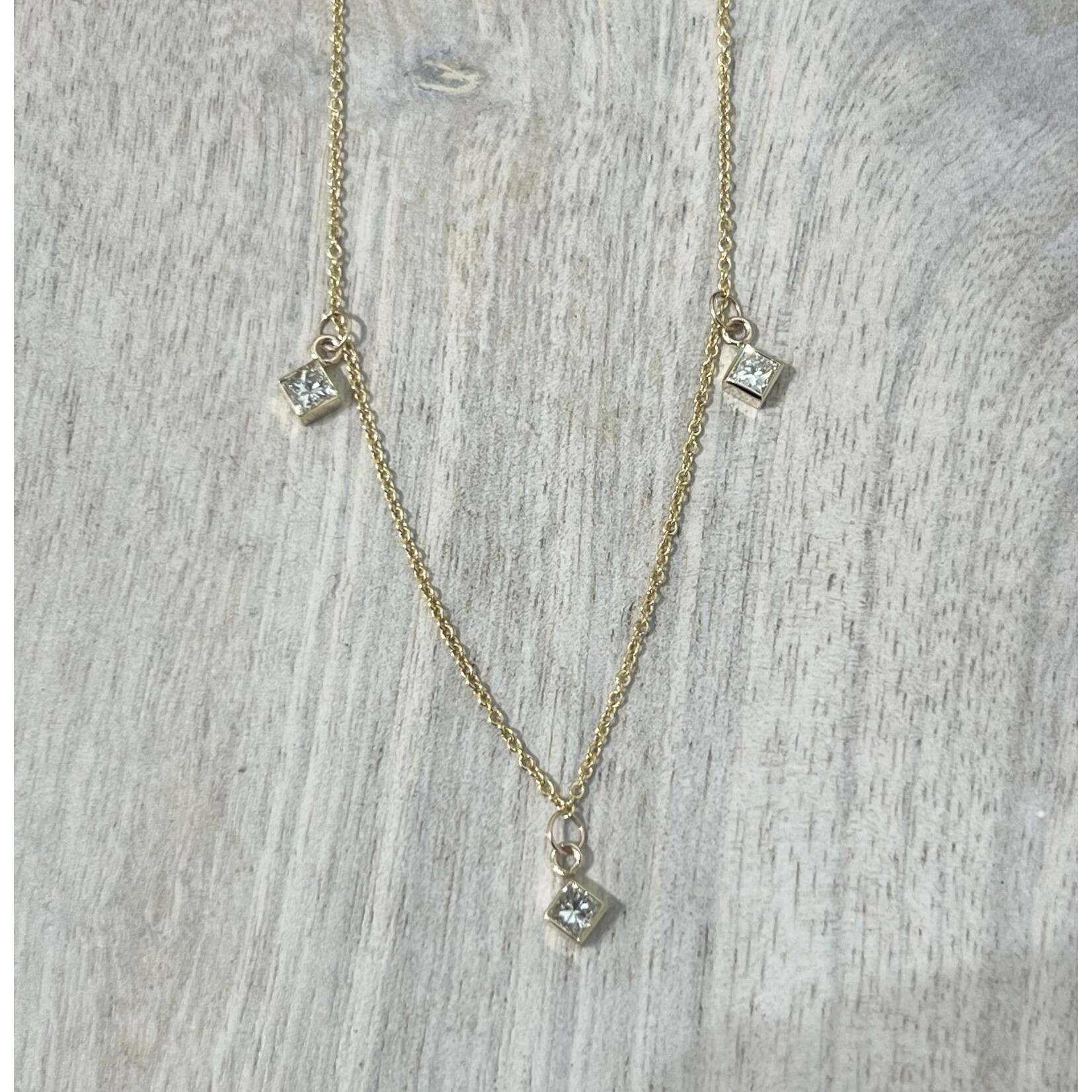 Perfect Jewel Heist 14k Yellow Gold Princess Necklace