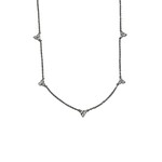 Andi Alyse 14k White Gold Diamond Triangle Necklace