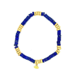 ARA Collection 24k Gold and Lapis Stretch Bracelet