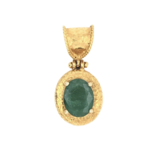 ARA Collection 24k Gold Emerald Pendant