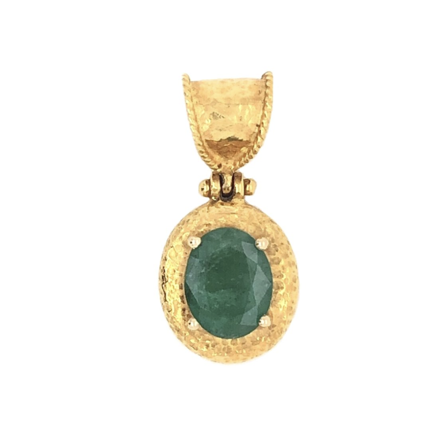 ARA Collection 24k Gold Emerald Pendant