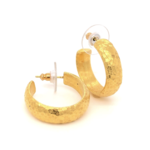 ARA Collection 24k Gold Large Thick Hoops