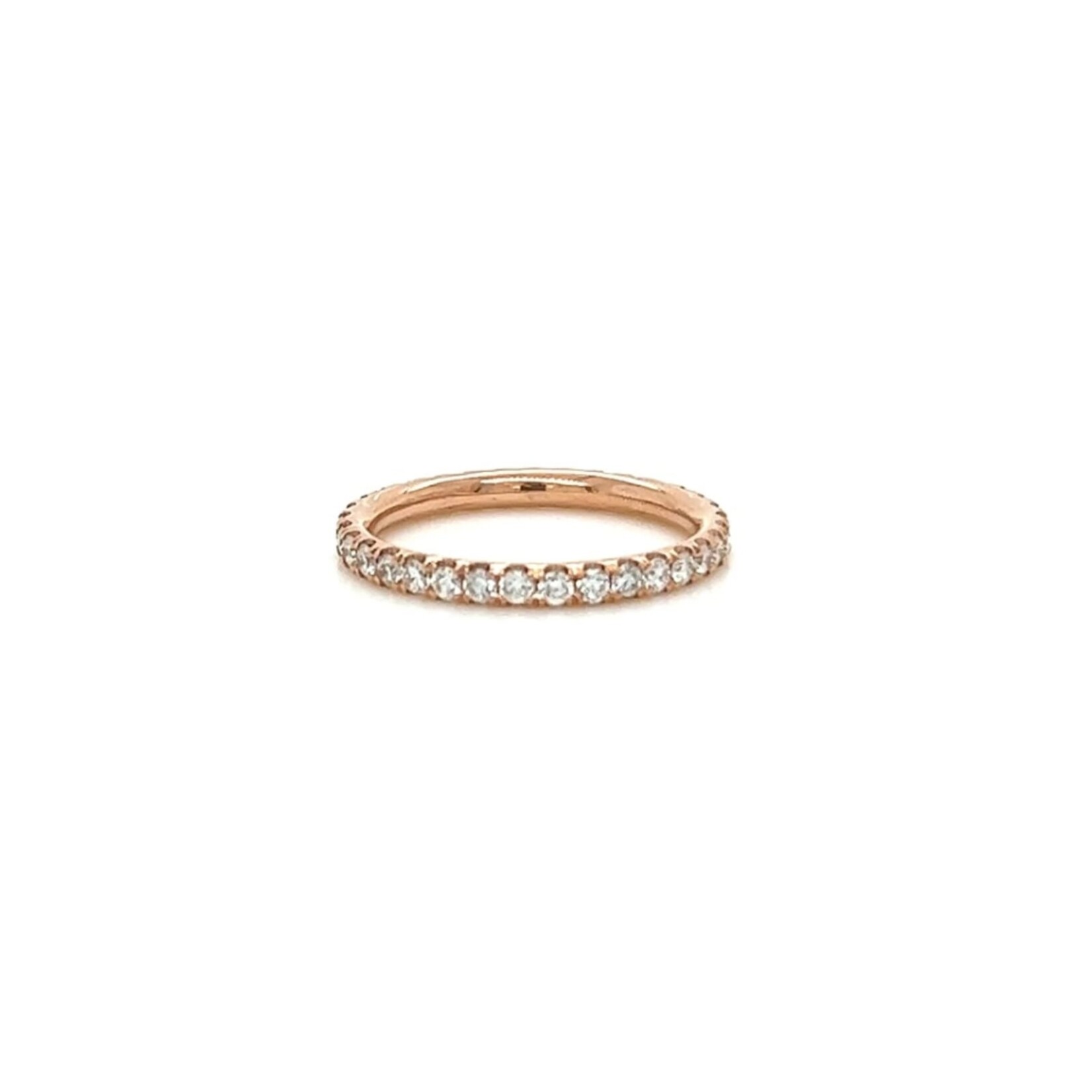 Perfect Jewel Heist 1.18tcw Diamond Eternity Band 14K Rose Gold 6.75