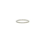 Perfect Jewel Heist .27tcw Diamond Eternity Band 14K White Gold 6.25