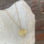 Ross Andrews 18k Large Aspen Leaf Pendant 15.3mm