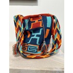 Multi Colored Threaded Bucket Bag