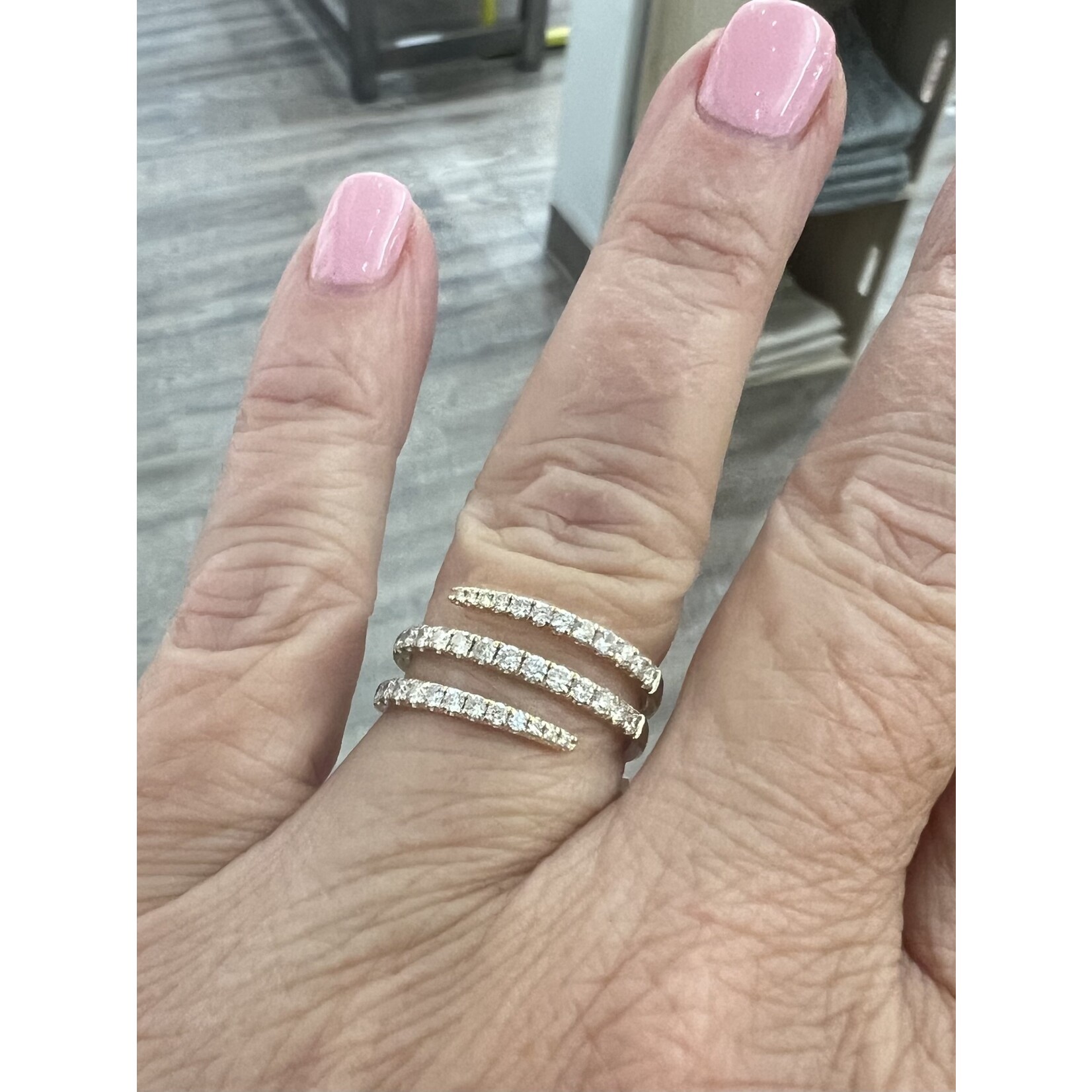 Andi Alyse Diamond Triple Wrap Ring 14k Yellow Gold
