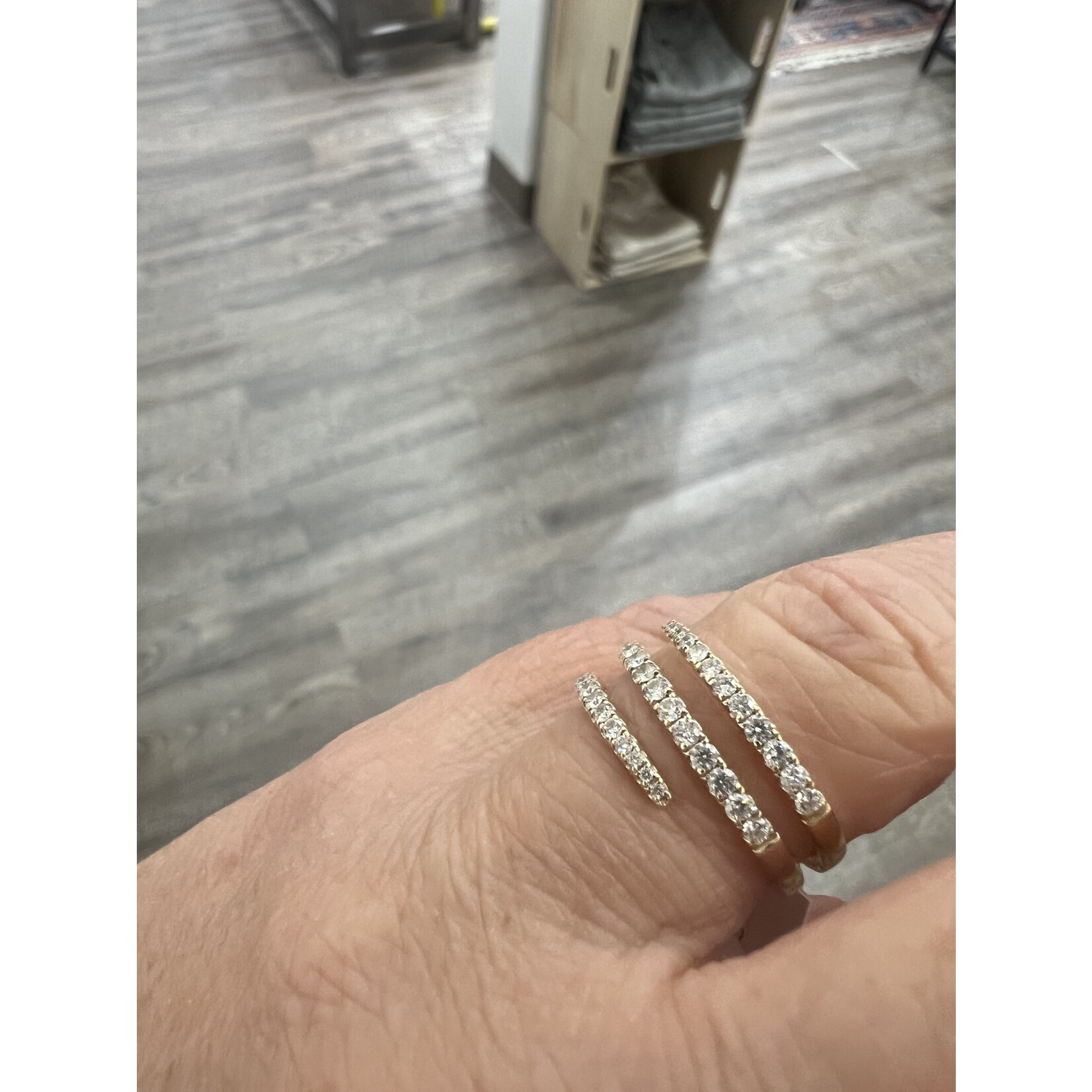 Andi Alyse Diamond Triple Wrap Ring 14k Yellow Gold