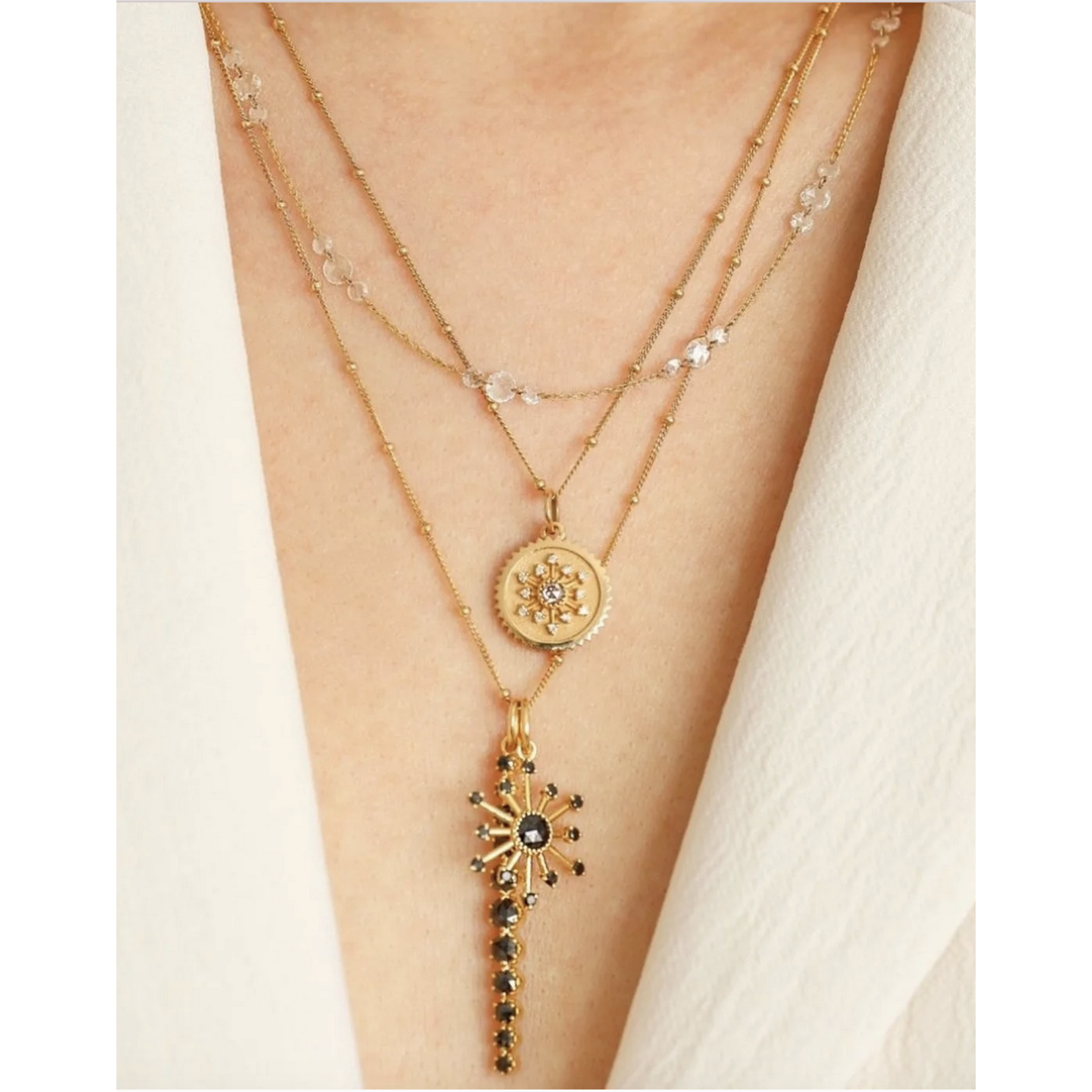Sethi Couture 14k Bead Chain 16/18 inch Chain