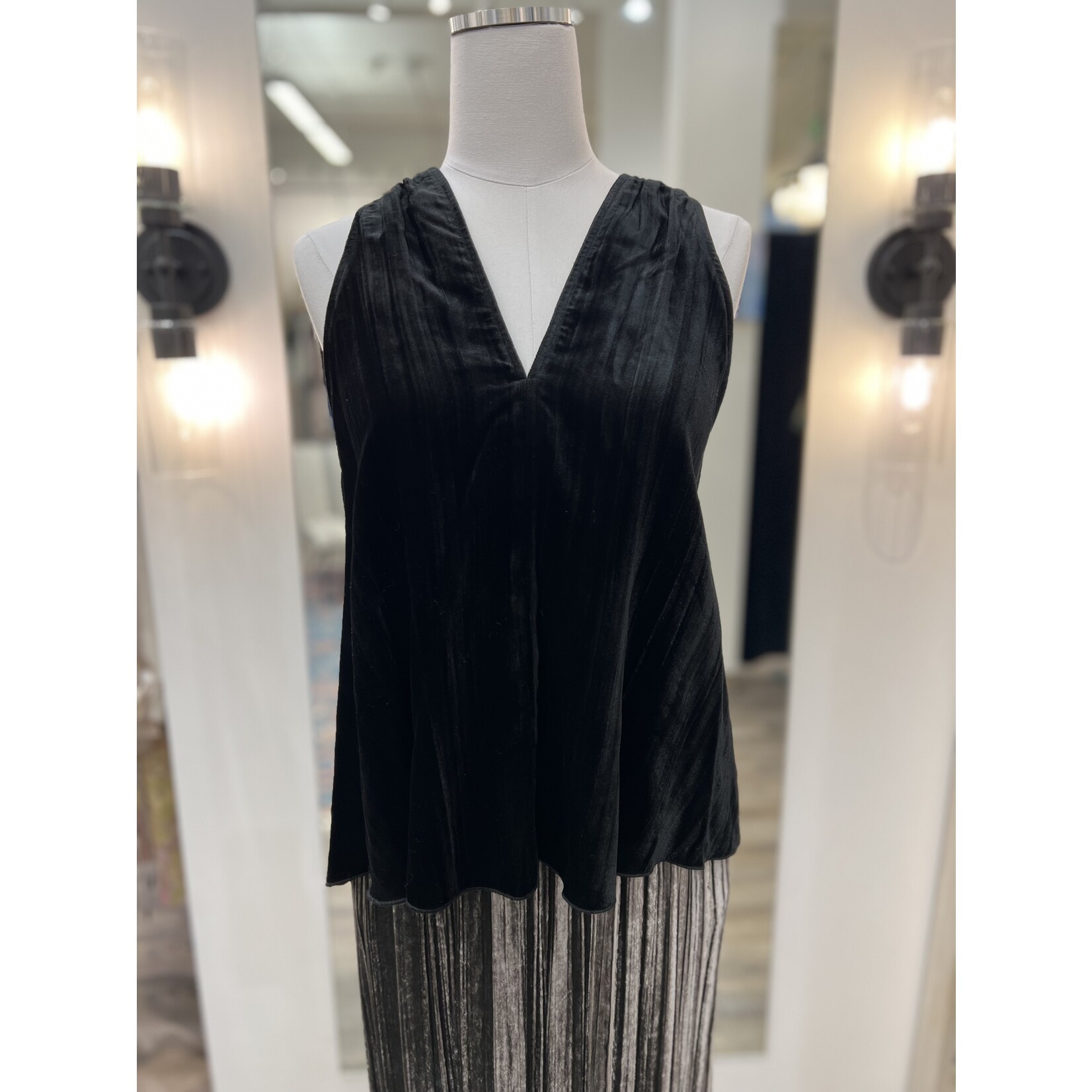 Forte Forte Pliss Velvet Top