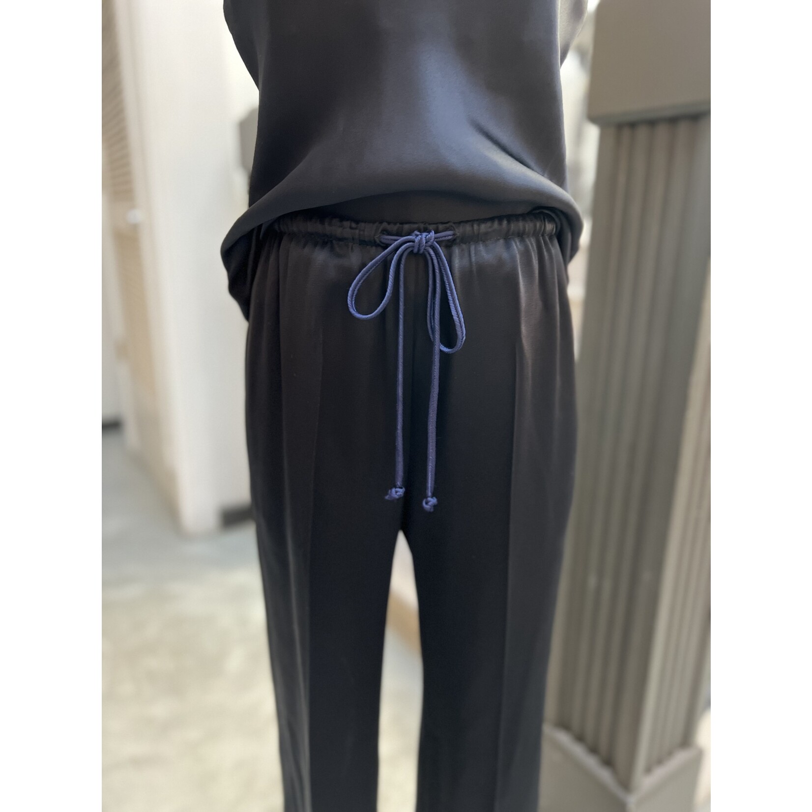 Forte Forte Chic Shining Satin Pajama Pants