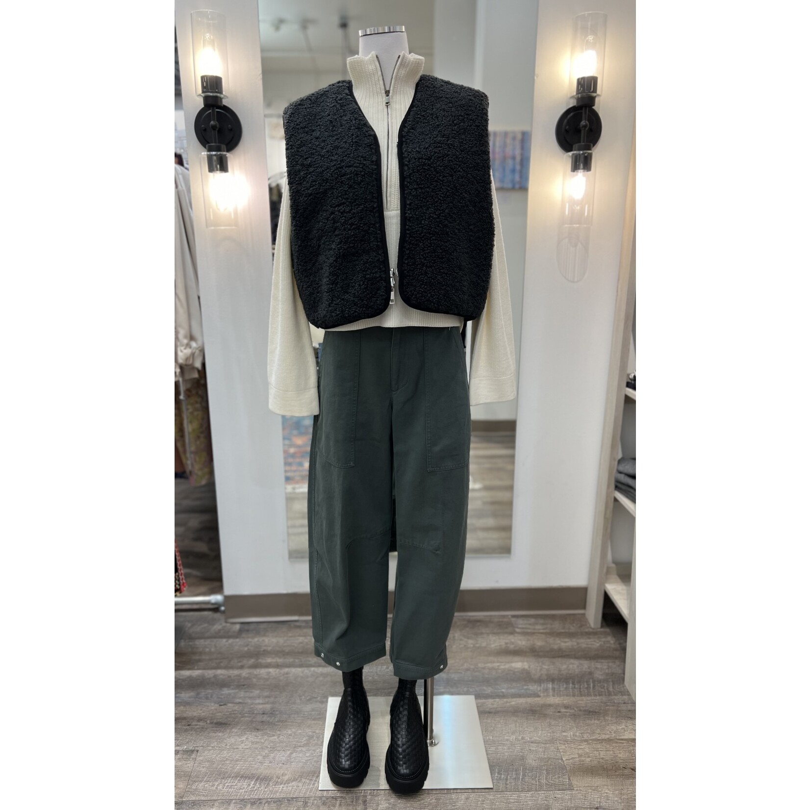 Forte Forte Eco-sherling & Nylon Double Face Waistcoat