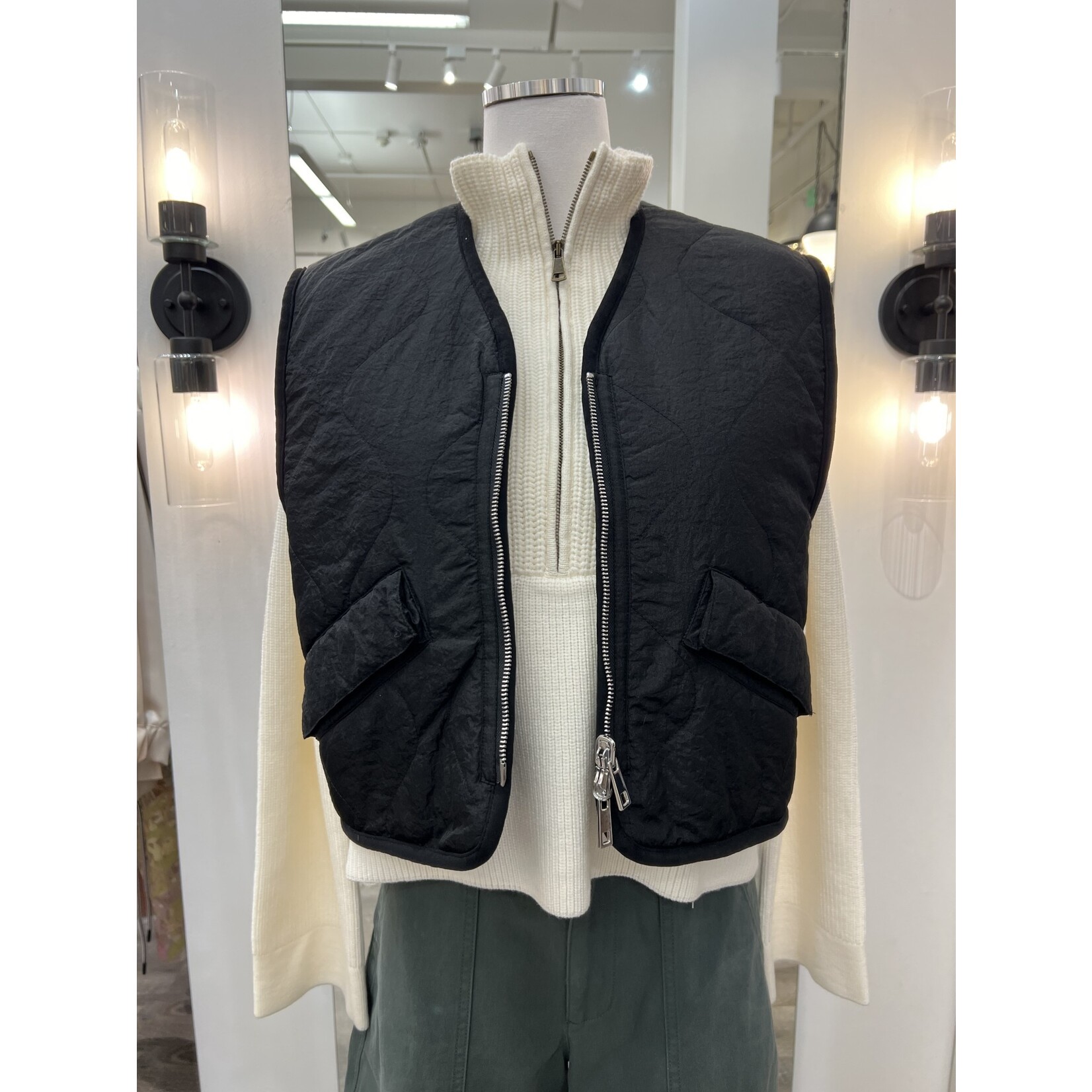Forte Forte Eco-sherling & Nylon Double Face Waistcoat
