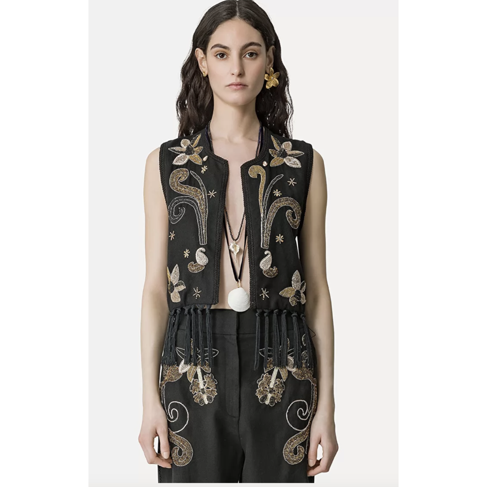 Forte Forte "frangipane gardens" waistcoat